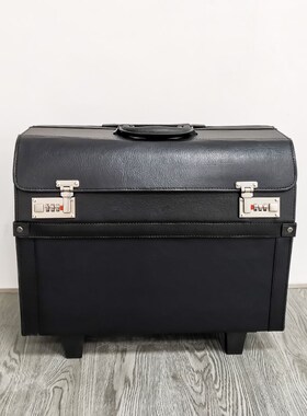 美发工具带轮子拉杆箱发型师专用手提密码锁大容量多功能大号箱子