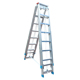 双侧伸缩梯铝合金梯子升降扶梯折叠梯加厚铝梯多功能梯便携工程梯