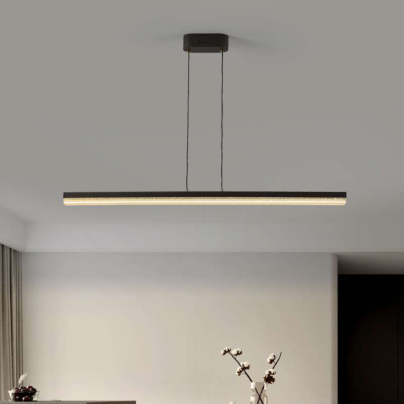 北欧长条吸吊两用餐厅吧台吊灯现代简约亚克力书房办公室书房灯具