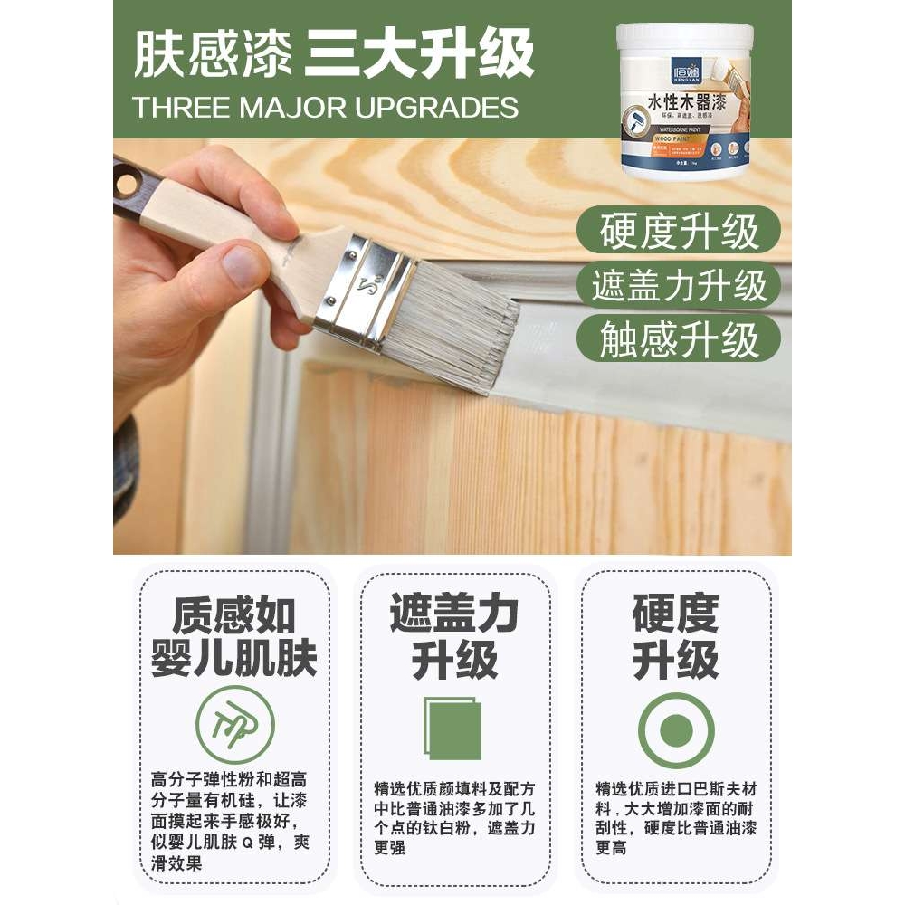 木门翻新漆家用门框卧室门房门改换色涂料油漆木漆儿童