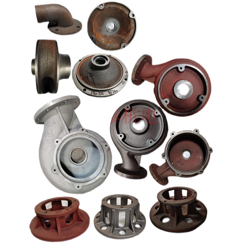 WQ-11/15KW配件污r水泵六眼蜗壳止口225底座铸铁叶轮出水口中间盖