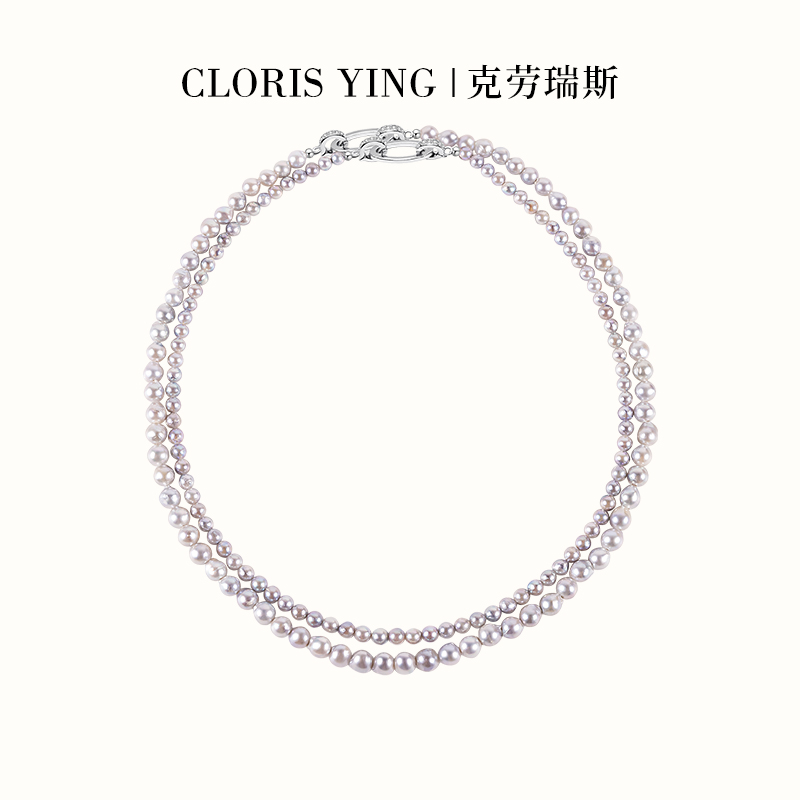 CLORISYING小米baby海水珍珠项链可双层叠戴贝珠情人节礼物毛衣链