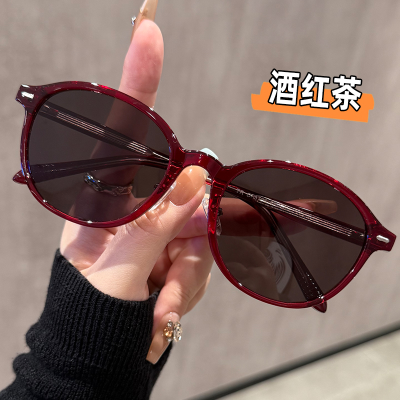 墨镜女款级感偏光防晒小脸专用近视茶色太阳镜2025新款防紫外线