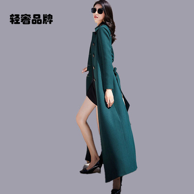 朗姿约定风衣女长款过膝2026年秋季新款流行时尚气质高端大衣外套