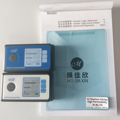 跨境批发BL70汽车太阳膜VLT75%N系列玻璃膜加厚隐私薄膜防爆防嗮