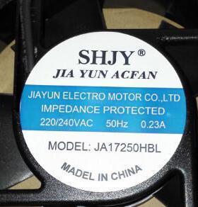 SHJYJA17251HBL220/240v50hz0.23A17厘米JA17250HBL2