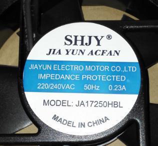 SHJYJA17251HBL220/240v50hz0.23A17厘米JA17250HBL2