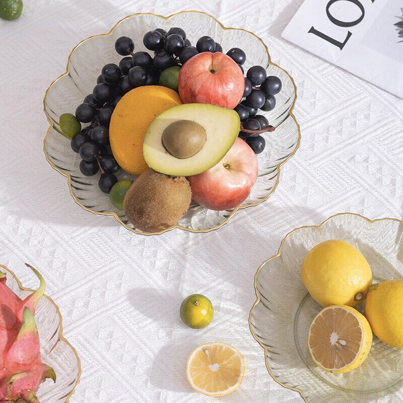 2026新款高颜值水果摆盘家用常规茶几精致小吃零食塑料糖果盘子