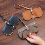 Солнцезащитные очки, сумка, защитный чехол на солнечной энергии, брендовый модный комплект, из натуральной кожи