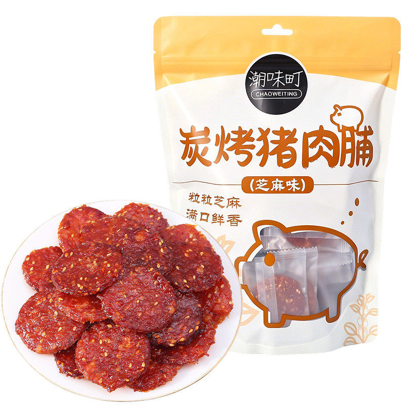 【潮汕风味】蜜汁猪肉干猪肉脯200g散装称重零食肉干追剧休闲小吃