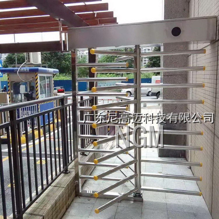 物业小区旋转成品辊闸门 不锈钢门禁刷卡防尾随栅栏转向进出道闸