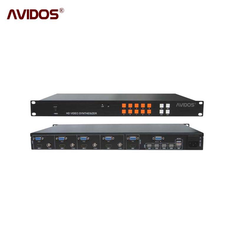 高清HDMI四画面分割器4路VGA画面分屏器图像处理器4进1出图片
