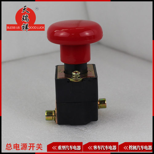 DX-YJ21-125型电动汽车叉车紧急断电开关蘑菇头急停按钮开关