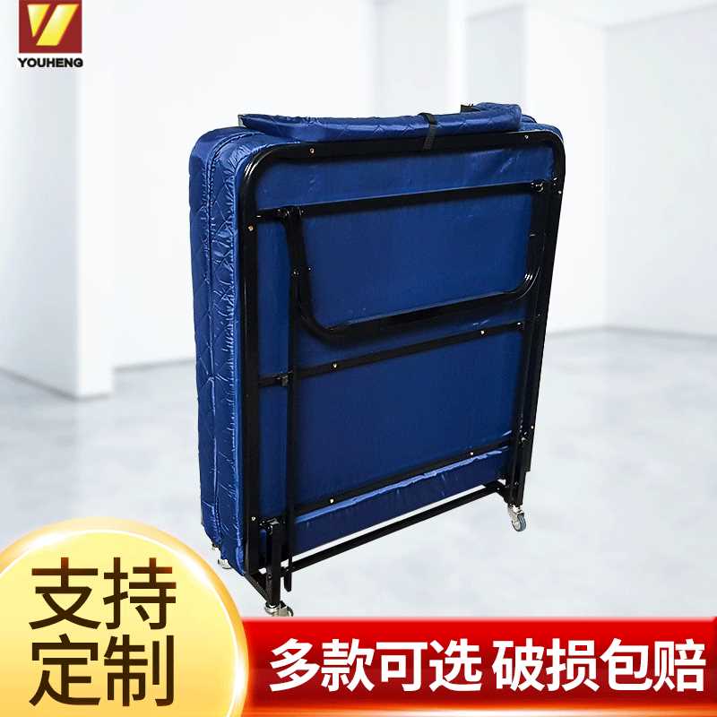 简易隐形折叠床夏季海绵简易金属单人床酒店客房单人加床现货批发