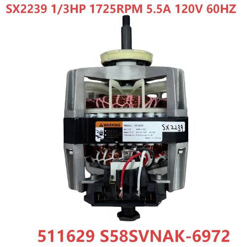 干衣机电机R511629P S58SVNAK-6972 120V60HZ 1/3HP 1725RPM 5.5A
