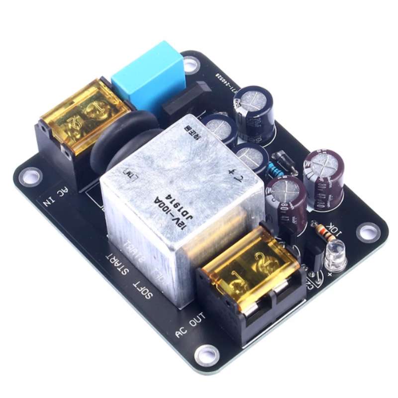 2400W大功率电源软启动板100A大电流继电器适合甲类功放AC220V