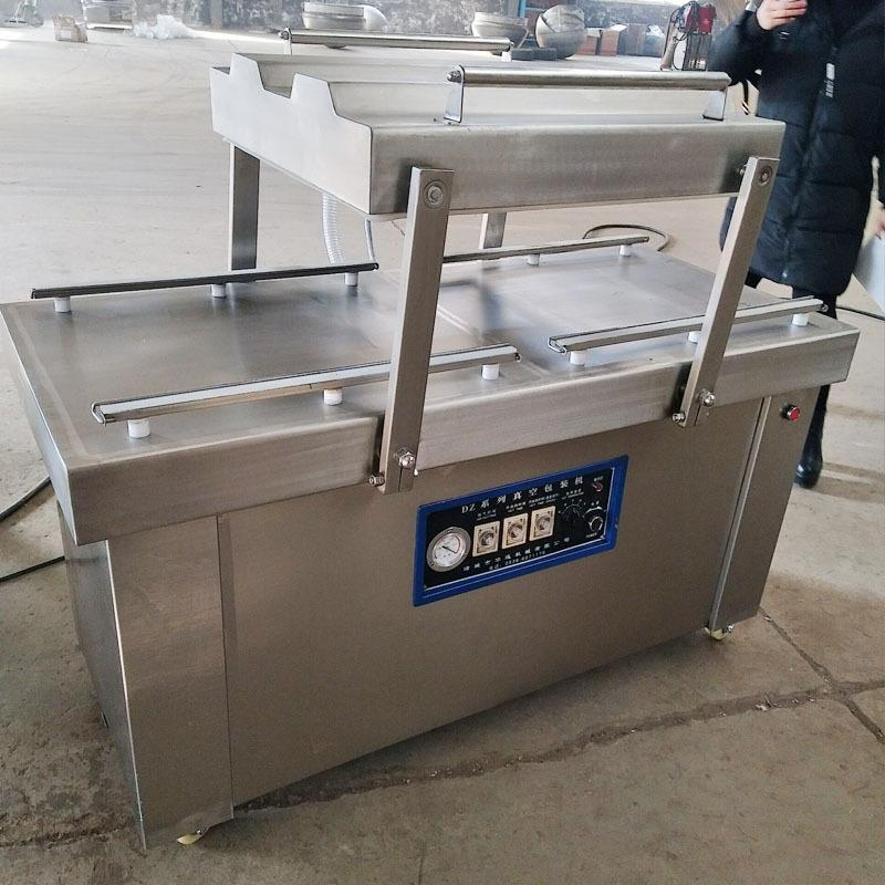 果汁饮料自动封瓶机双室真空包装机真空旋盖机