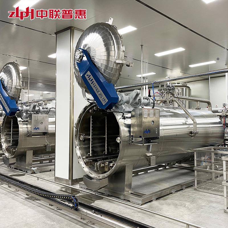 供应灭菌锅全自动装卸笼机玻璃瓶饮料装卸系统全自动杀菌锅