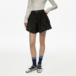 CyNi  甜美黑色美式显瘦热辣基础百搭花苞裙短款半身裙女