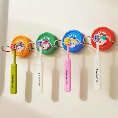 牙刷置物架壁挂式架子免打孔浴室卫生间儿童卡通电动牙刷收纳挂架