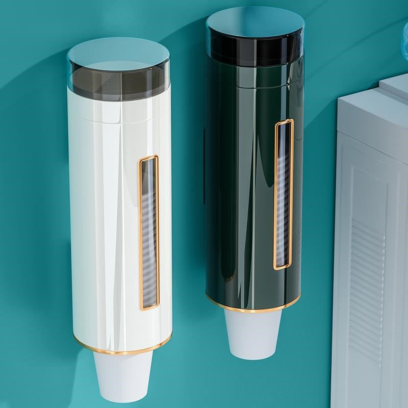 收纳置物架放杯架装水杯纸杯挂壁家用一次性杯子自动取杯器饮水机