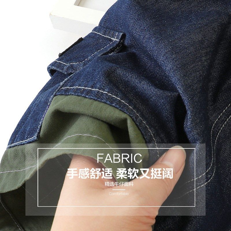 右欧男童牛仔短裤夏装新款童装小童宝宝女童裤子儿童休闲裤夏季