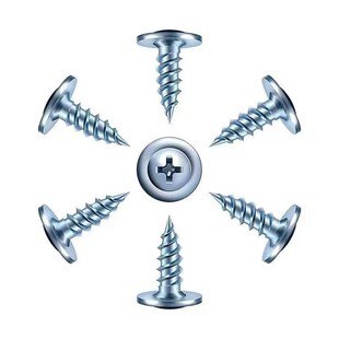 华司尖头自攻尖头螺钉十字圆头带垫螺丝介子头大头自攻钉大扁头