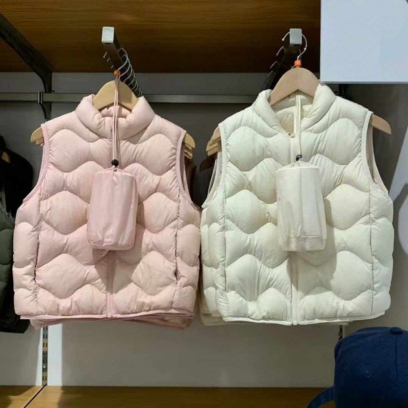 小蓉童装男童女童高级轻型羽绒背心马甲外套夹克24秋冬新款471376