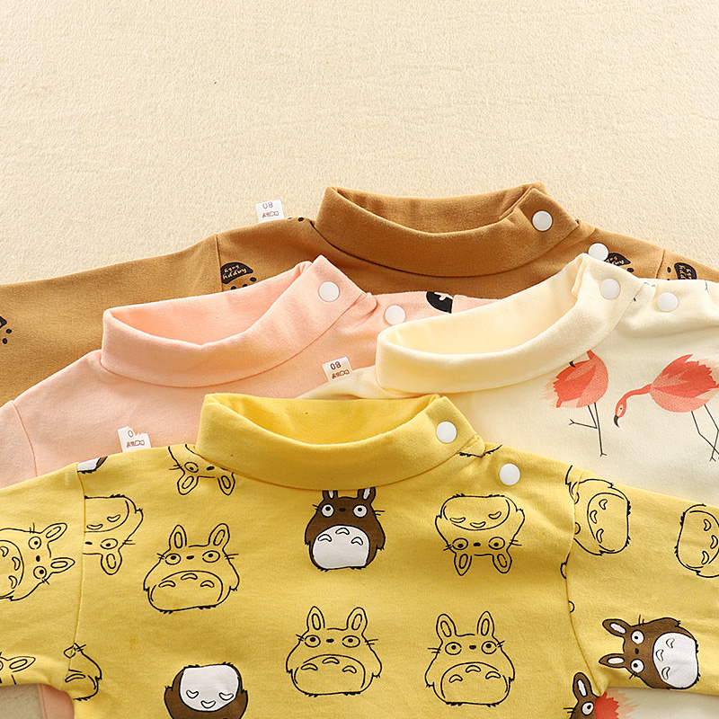 男童纯棉高领秋衣秋裤套装宝宝春秋款内衣婴儿高腰护肚裤儿童睡衣