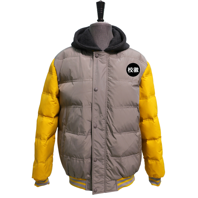 定制北京二中经开区校服白鹅绒羽绒衣加厚团购优惠小学生保暖外穿