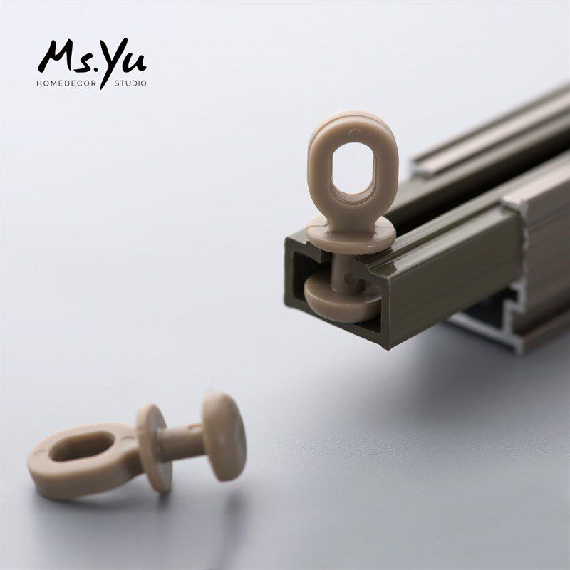 德裕铝合金窗帘直轨道纳米静音 顶/侧装/单/双轨幔轨 #喻小姐配件