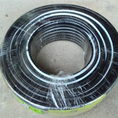 黑色PVC高压软管风镐气管风炮管浇花洗车工业水管4 8分1寸管