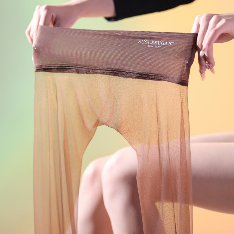 素纥年度新品倾心3.0哑光巧克力网纱腰丝袜3D超薄丝滑连裤袜