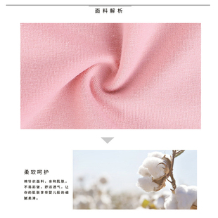 全棉平脚短裤 女士平角内裤 女胖MM女式 内裤 齐腿 四角纯棉高腰加大码