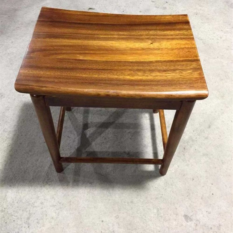 新中式实木板凳方凳凳胡桃木凳元宝矮凳家用饭厅茶室凳子小茶桌凳