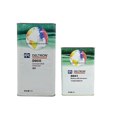 PPG达壮D800清漆固化剂D894高硬度抗划痕亮油高硬度快干透明清油