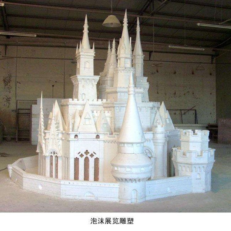 设计定制婚庆摄影城堡泡沫雕塑定做影视城道具彩绘龙雕像订摆件
