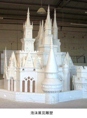 设计定制婚庆摄影城堡泡沫雕塑定做影视城道具彩绘龙雕像订摆件