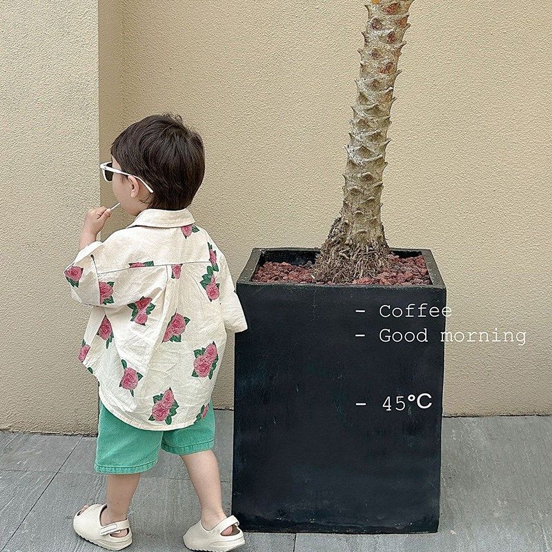 儿童韩国姐弟装宝宝夏季洋气花朵兄妹装男童度假风衬衫女童连衣裙,童装/婴儿装/亲子装,连衣裙,淘宝优惠券,粉丝福利购,淘宝优惠卷