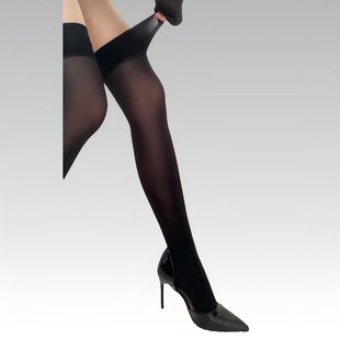 BeVista8D高密油亮性感紧身反光高筒袜过膝大腿袜美腿袜马油丝袜