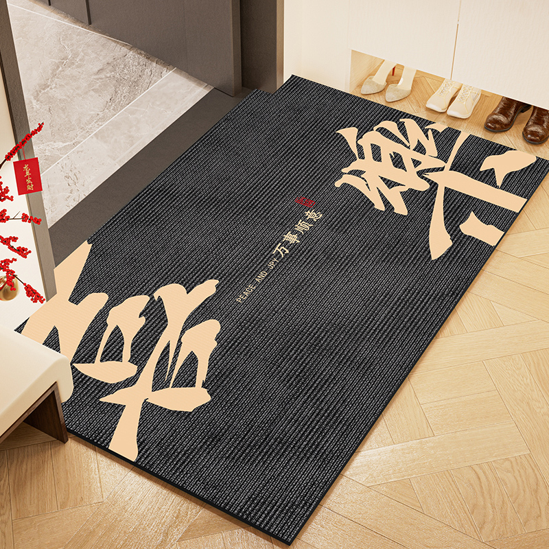 入户门地垫2024新款高级入户门垫进门蹭土耐脏玄关地毯可裁剪垫子