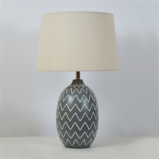 侘寂风陶罐台灯样板房酒店民宿设计师简约卧室床头新中式装饰灯具