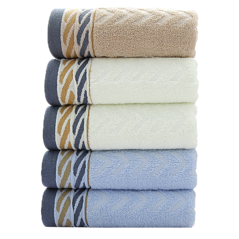 五条装 毛巾纯棉洗脸家用成人洗澡全棉面巾吸水男女柔软擦脸毛巾