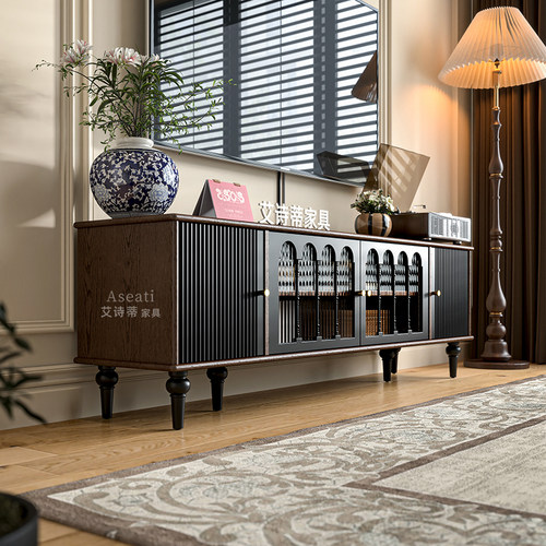 艾诗蒂中古风红橡木高端家具