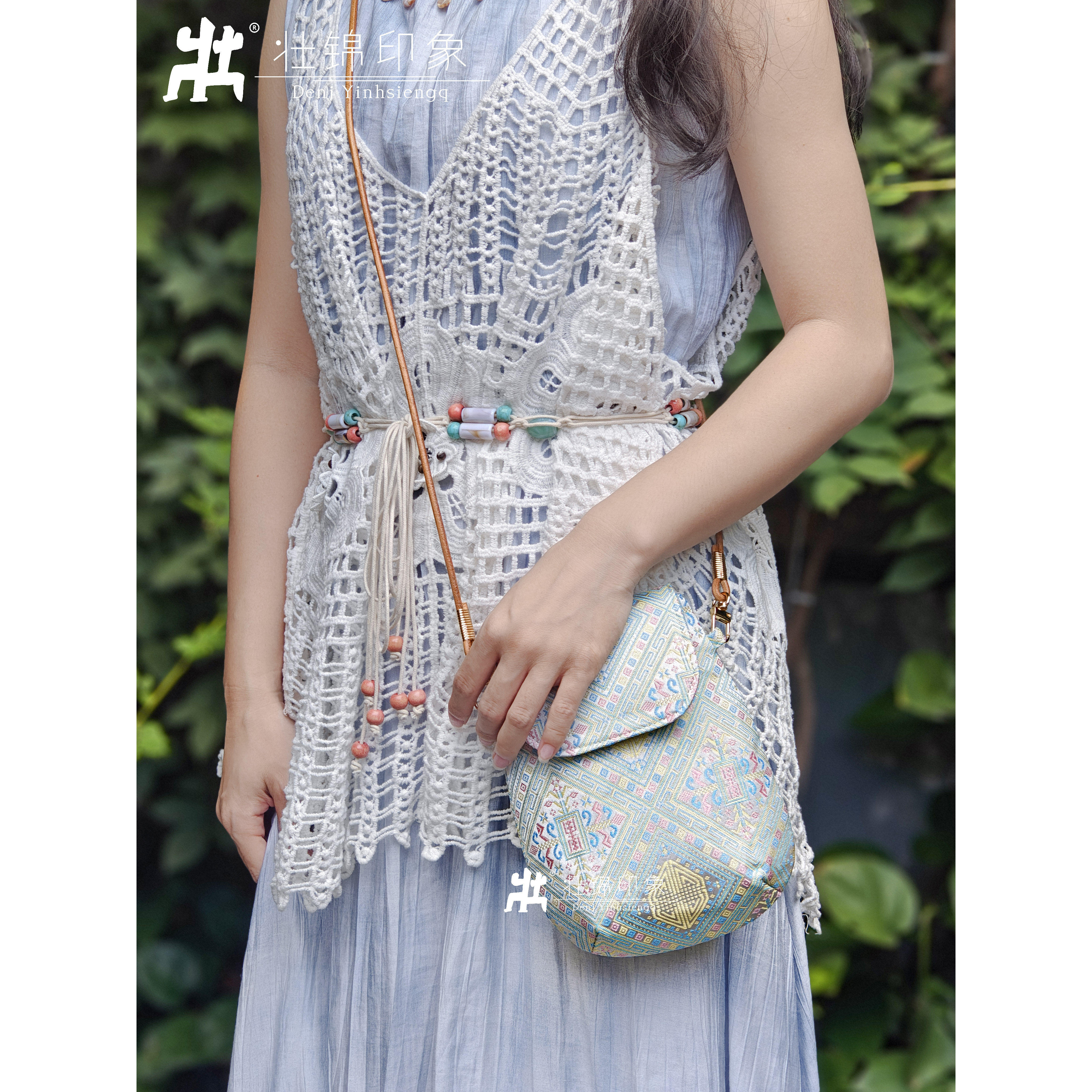 【壮锦印象】壮锦手机包民族风新中式民族特色壮锦包中式小挎包