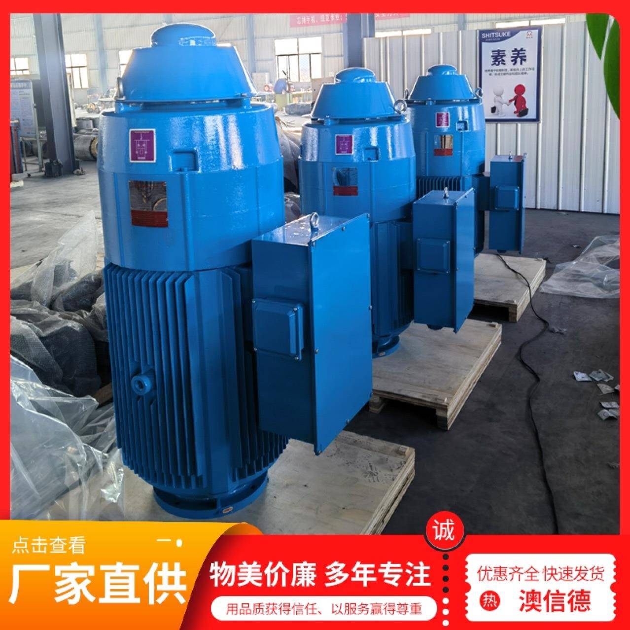 全封闭ip54立式空心轴YLB355-2-4电机
