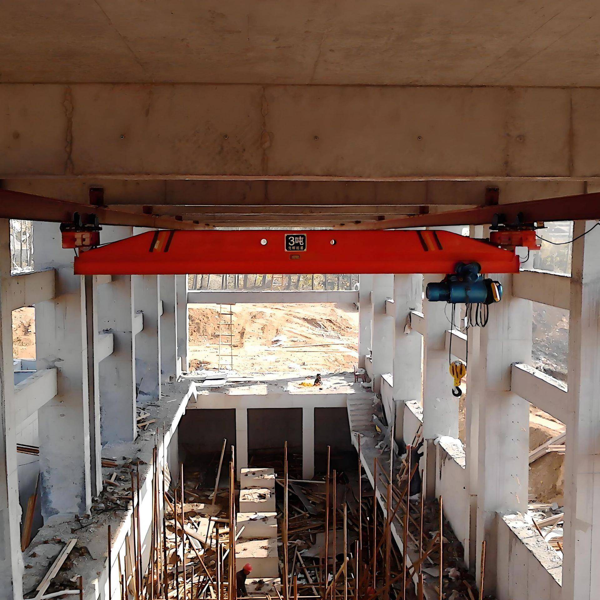 单梁悬挂起重机实体厂家销售车间5吨行吊货物装卸电动单梁起重机