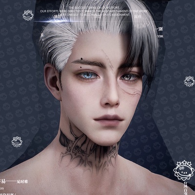 王子异瞳丨永恒之塔2捏脸男 AION2 台服韩服魔族天族通用