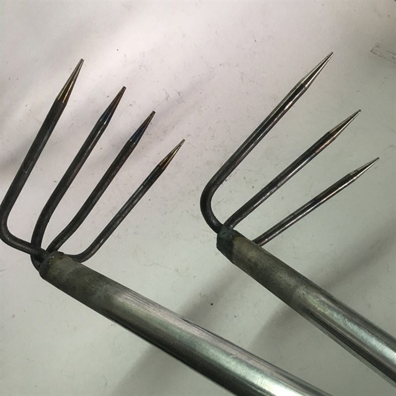 速发 4农 耙子钉耙齿具小铁耙农用耙泥耙松土翻土耙钊子三齿四齿