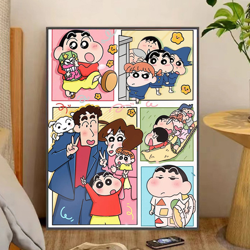 速发花填数字油集合画儿童手工手绘涂束色丙烯画